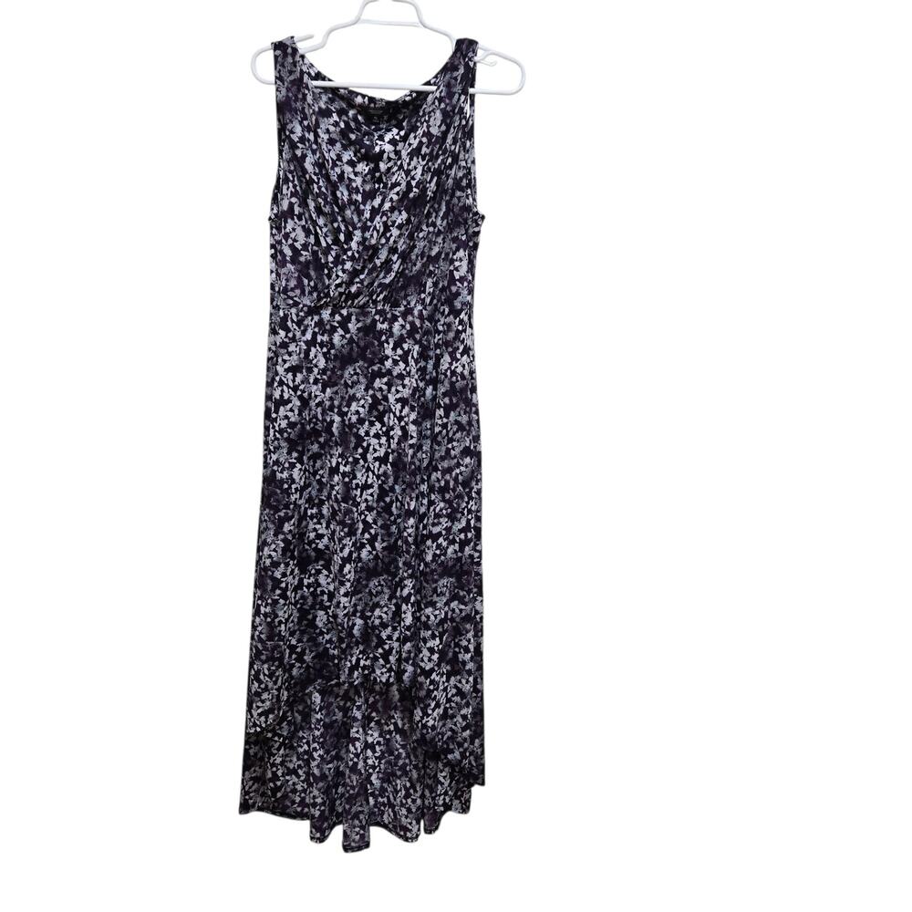 Simply Vera Vera Wang XL Floral Faux Wrap High Low Midi Dress